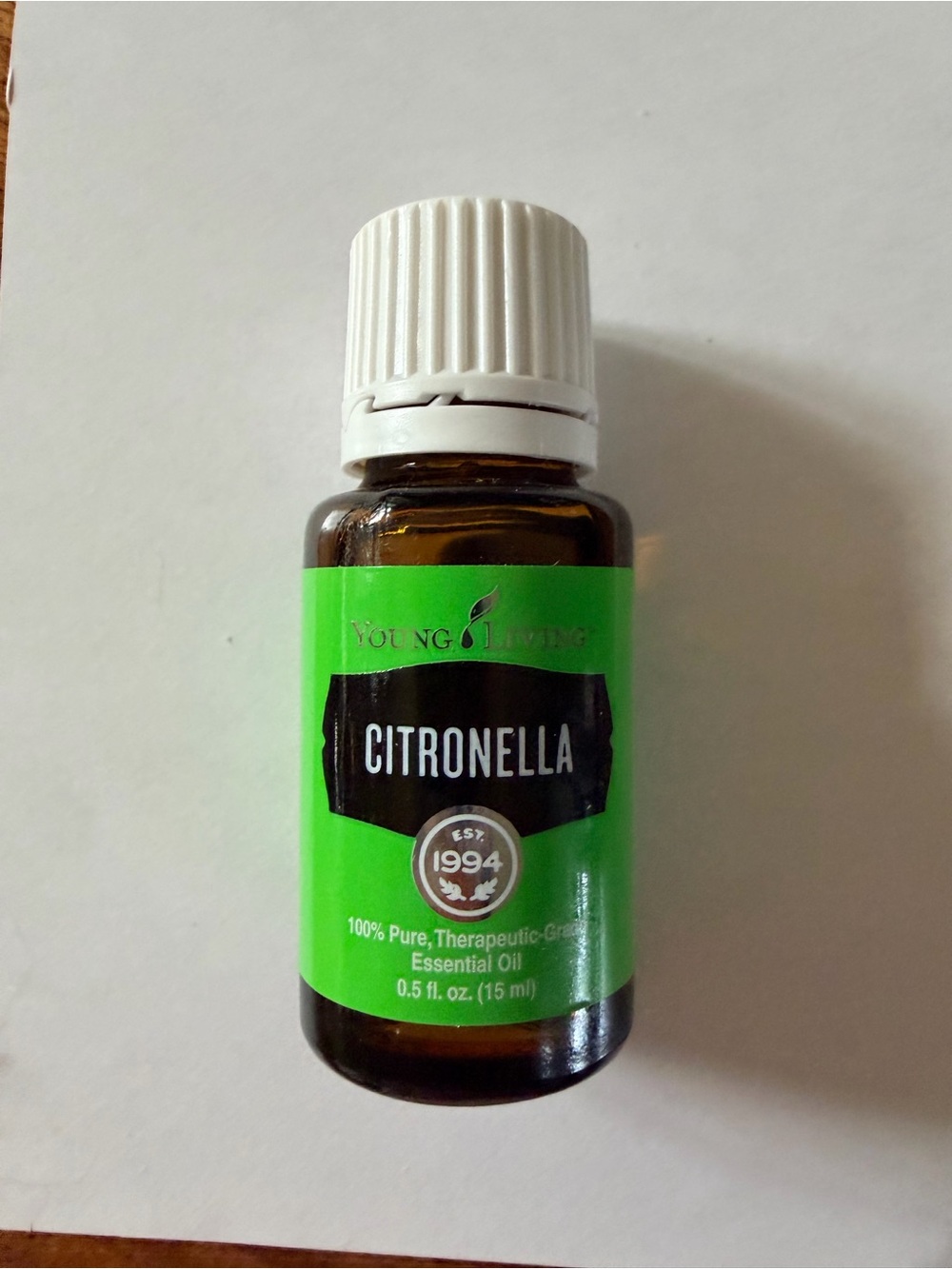 Young Living Citronella Essential Oil - Bright Green Label